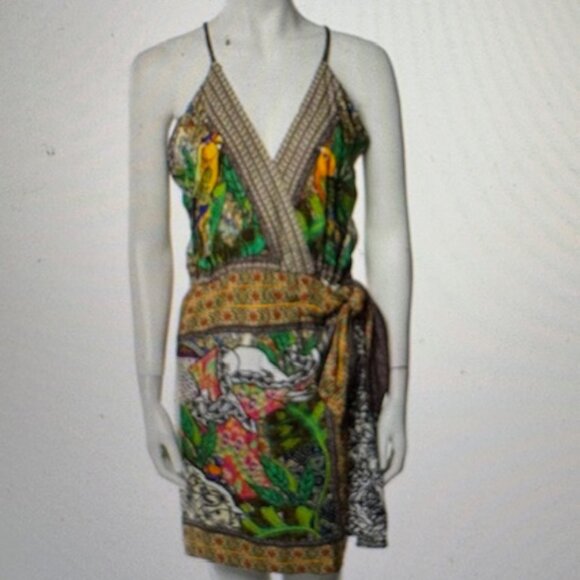 Farm Rio Wrap Dress, Size S, - Picture 2 of 16